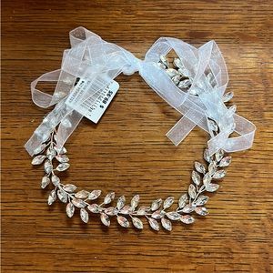 Never worn silver bridal hairpiece